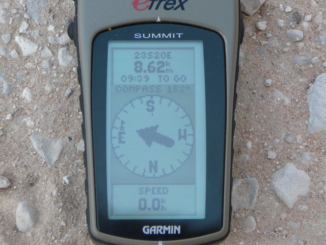 GPS: Still 8.6 km to the Confluence