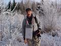 #7: The writer travelling through the frosty forest.