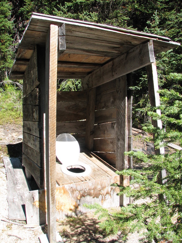 A well ventilated outhouse.