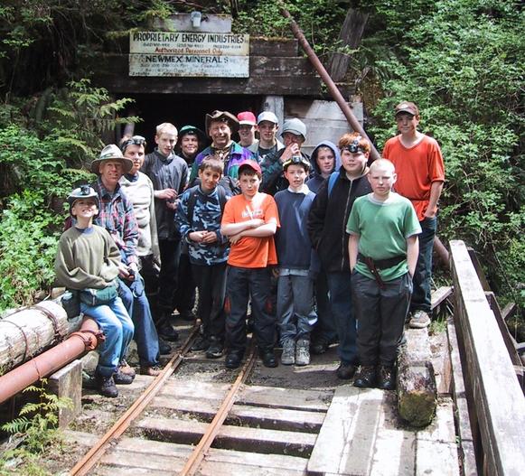 Group Photo at Zeballos Mine