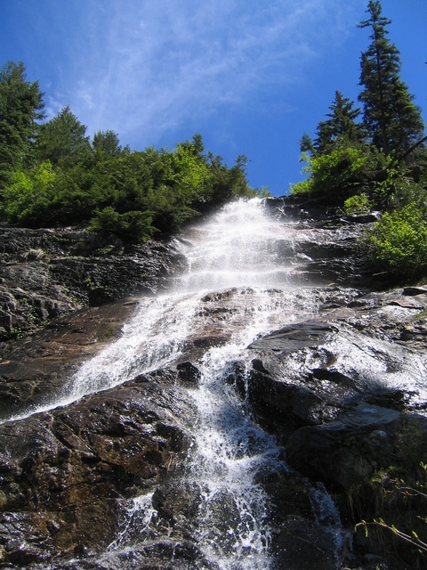 One of the many waterfalls that required traversing