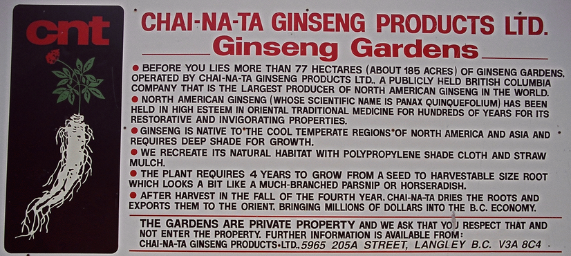 Ginseng Gardens sign