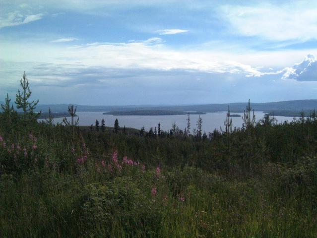 Looking at Granisle from the East side of Babine lake.