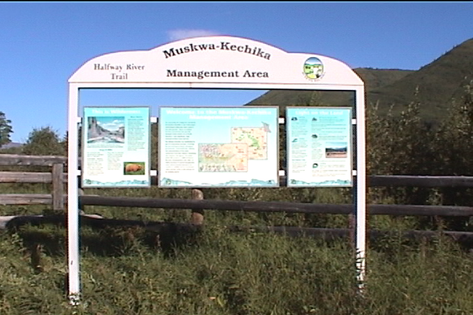 Mushwa-Kechika Management Area sign