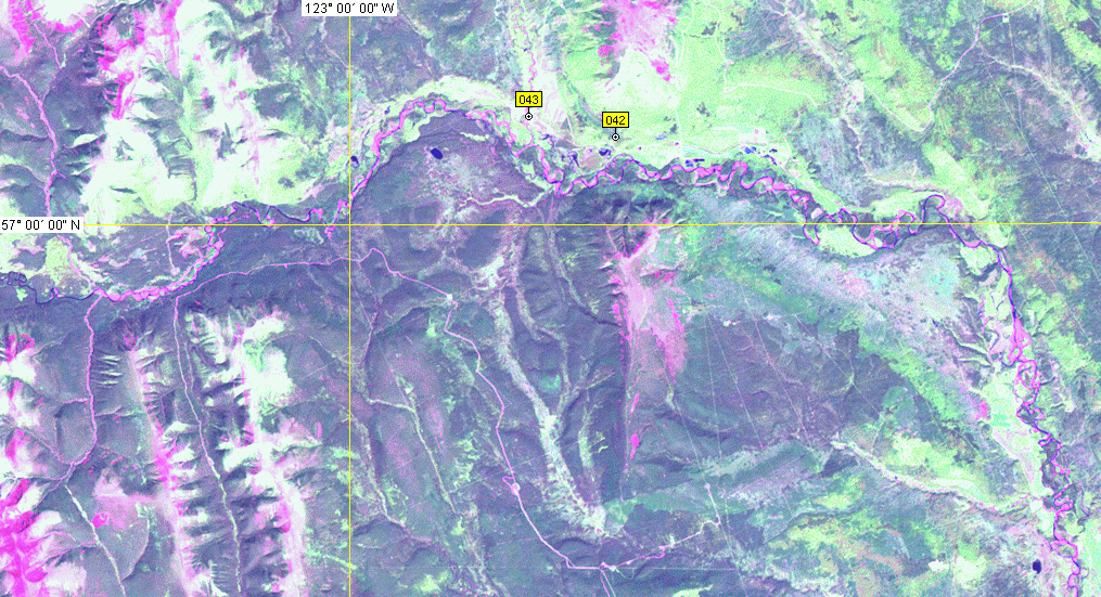 Landsat-7 satellite image (August, 2001)
