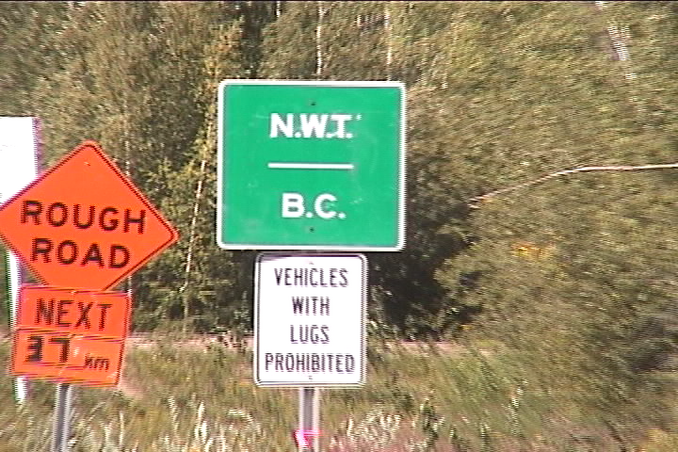 NWT/BC border sign