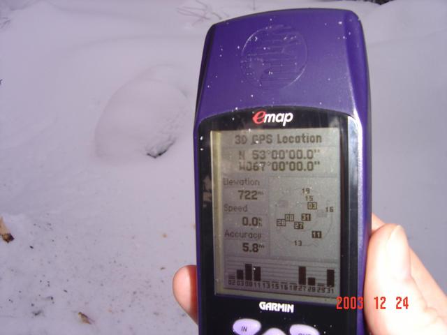 View of GPS at 53N67W