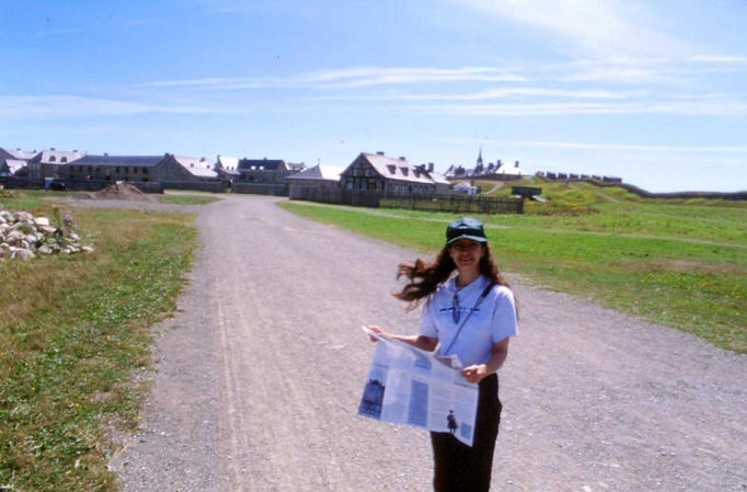 Elda at the Louisbourg National Historic Site.