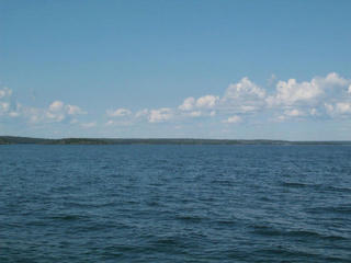 #1: View towards Francois Bay, right on the confluence looking North