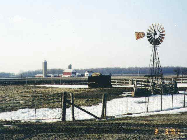 the old windmill across the road