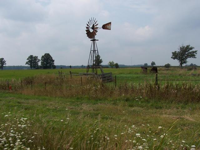 Windmill just West of Highway 21.