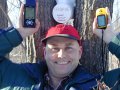 #5: Steve with both GPS's and geocache