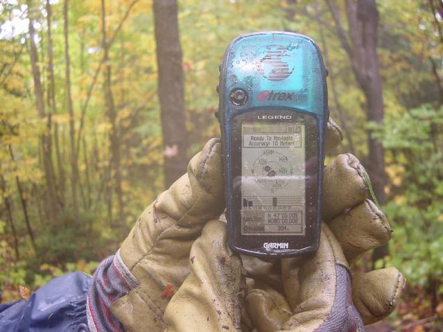 Picture of the GPS while at the confluence