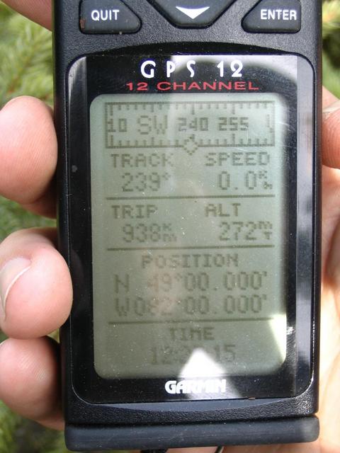 GPS readings at CP