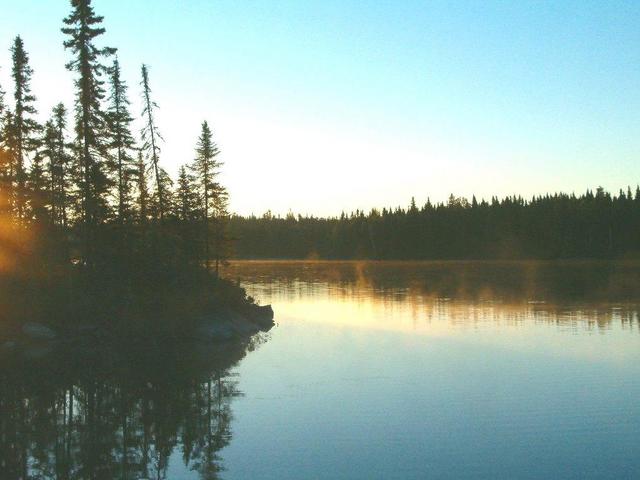 One of the many beautiful lakes in the area
