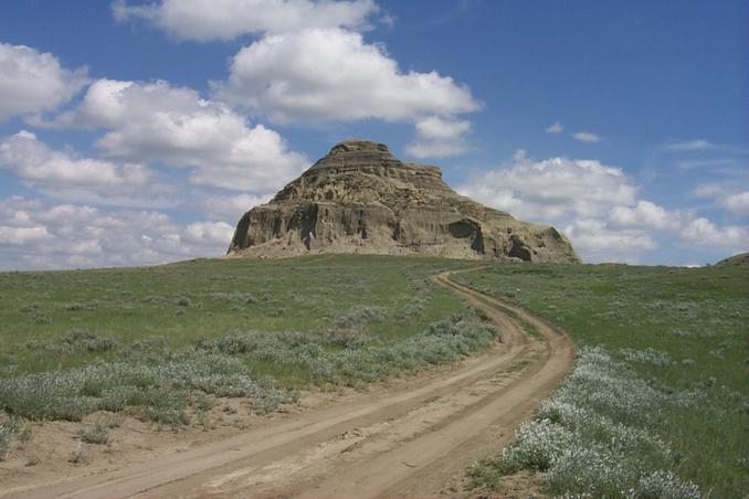Castle Butte - about 12 km north of Big Beaver.