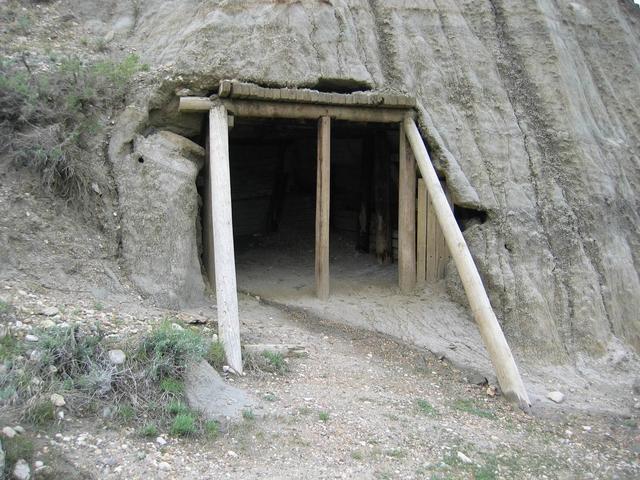 Sam Kelly's Horse Cave where we set up camp