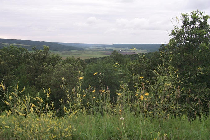 View of the Qu'Appelle Valley on the way to the confluence.