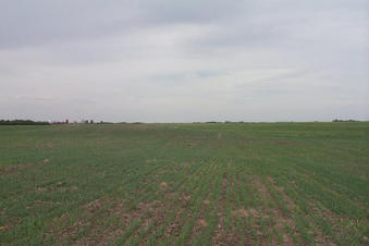 #1: Looking north.  The landowner's farm can be seen in the distance on the left.
