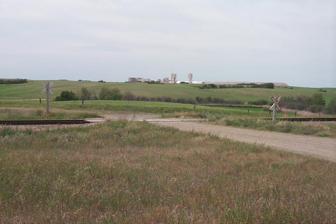 One of many potash mines in the area.