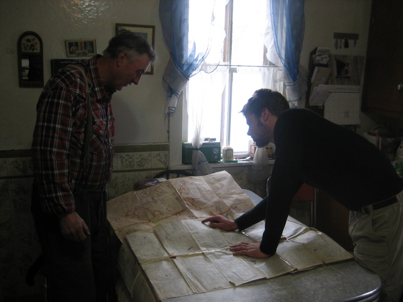 Planning with a local farmer the route.