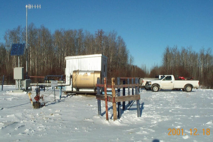 A typical gas well.