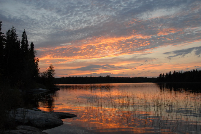 Sunset on Pelican Lake