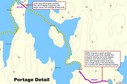 #9: Map showing details of portages