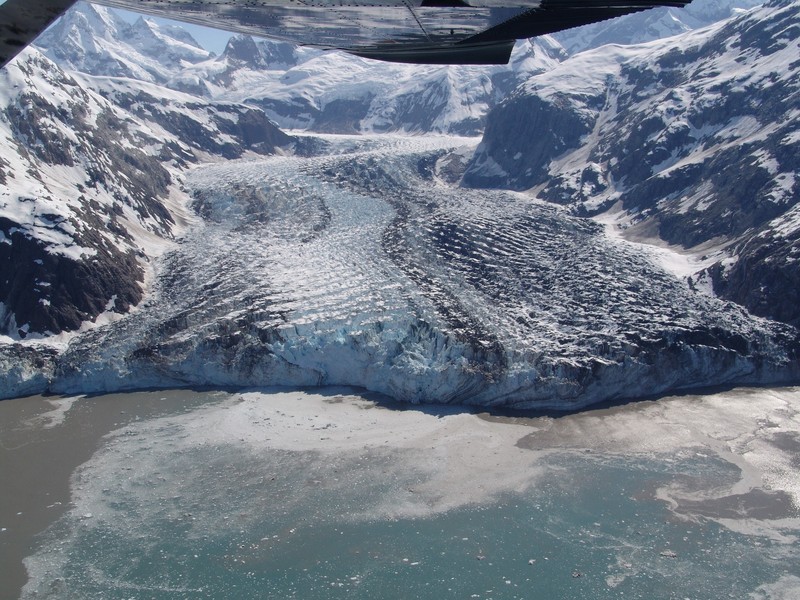 Nordarm-Gletscher - North arm of the glacier