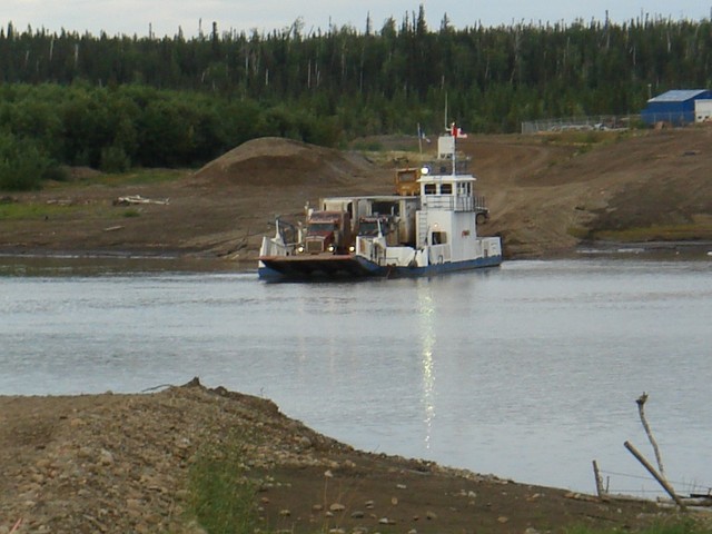 Ferry over the Peel River