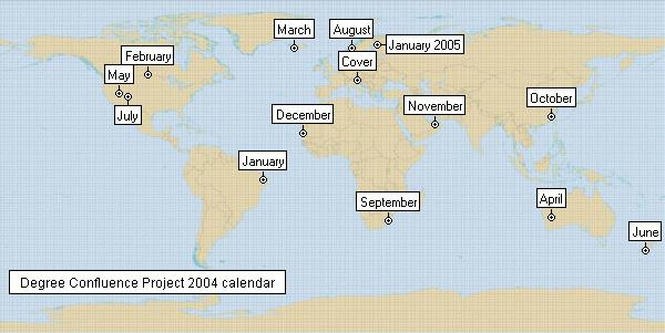 DCP 2004 Calendar locations