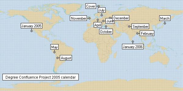 DCP 2005 Calendar locations