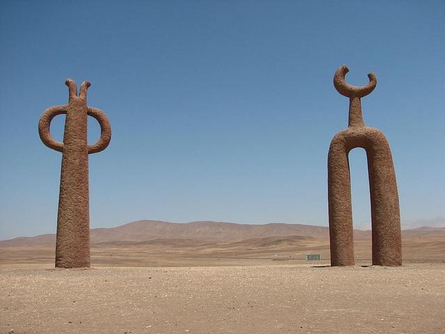 Esculturas en el desierto