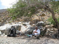 #11: Sharky having lunch on our first attempt to get to the Confluence