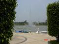 #2: Fountain in the middle of the lake, and boats moored at Fisherman's Wharf