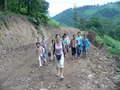 #10: Ah Feng and our entourage of schoolchildren on the way back to Dáyāng.