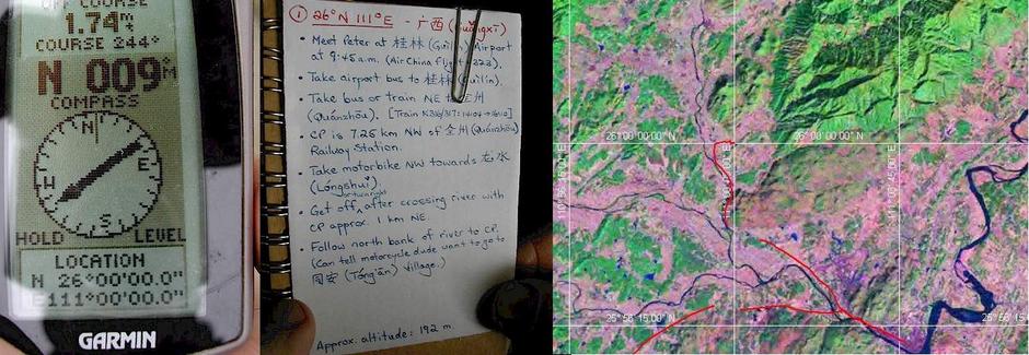 GPS - Targ's cue sheet - aerial with track