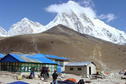 #7: Looking from Gorak Shep past Kala Pattar to Pumo Ri, on the Nepal/Tibet border.