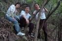 #8: Xiaoyu, Button and Du handing on the trees within the conference range