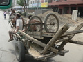 #2: A horse-drawn cart, with a spare in the back