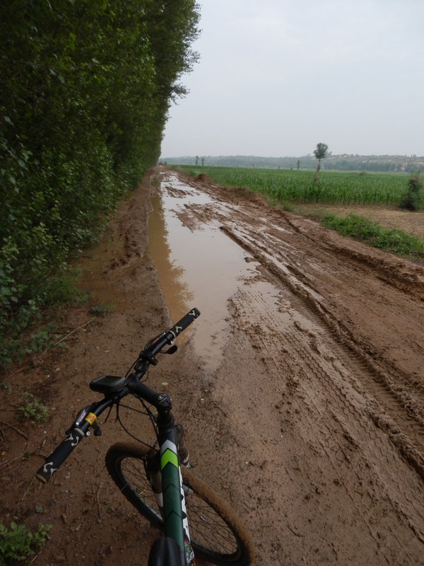 Muddy Track to the Confluence Point