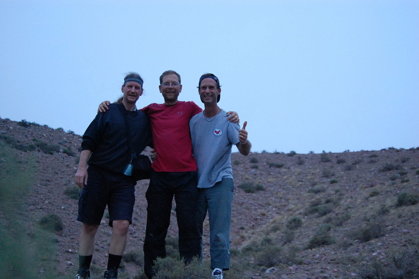 Confluence hunters - left to right: Targ, Rainer, and Peter