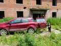 #2: We parked in a clearing in front of an old abandoned school