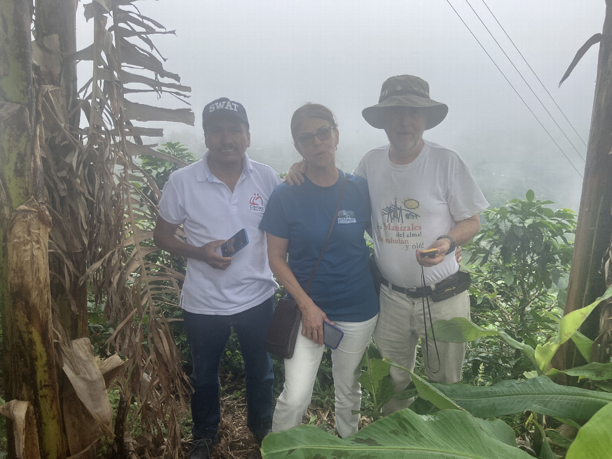 With our local guide