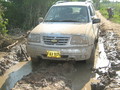 #9: Our car stuck in the mud