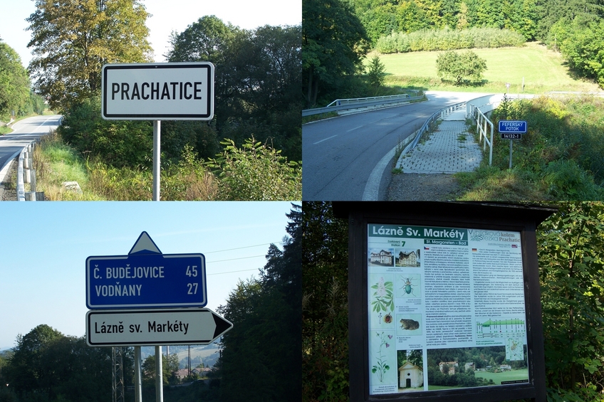 In Prachatice turn right towards Lázně sv. Markéty