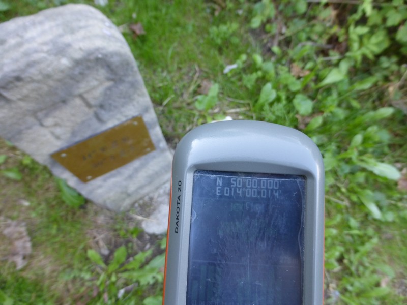 GPS readings near the obelisk