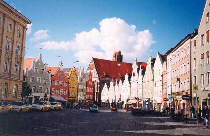 Old Market in Landshut
