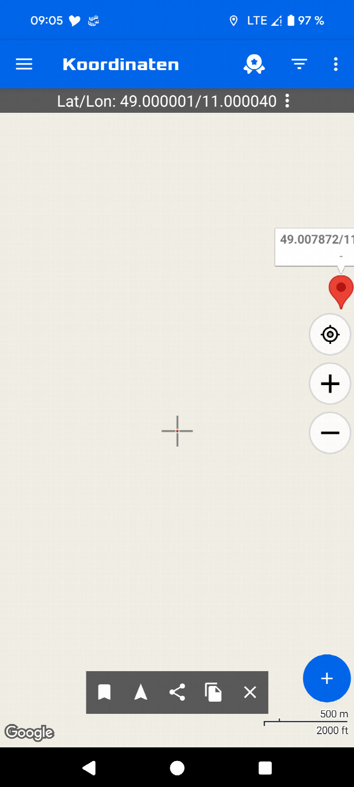 GPS (Empfang nicht sehr gut aber mit Geduld geht alles)