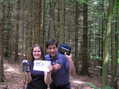 #2: Kathrin Viehrig and Joseph Kerski celebrate wooded centeredness.